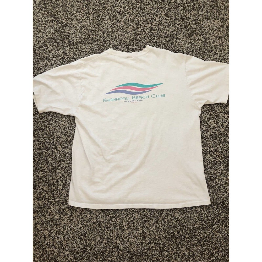 Vintage Crazy Shirt Kaanapali Beach Club Made USA Single Stitch Shirt XL X-Large